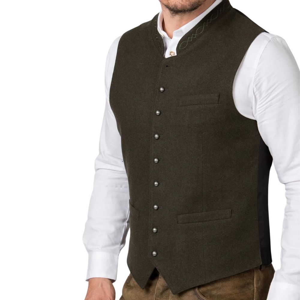 green Mens Oktoberfest vest