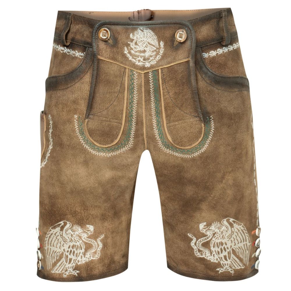 Authentic Men Lederhosen Mexico in Brown 2024 – Leiderhosen