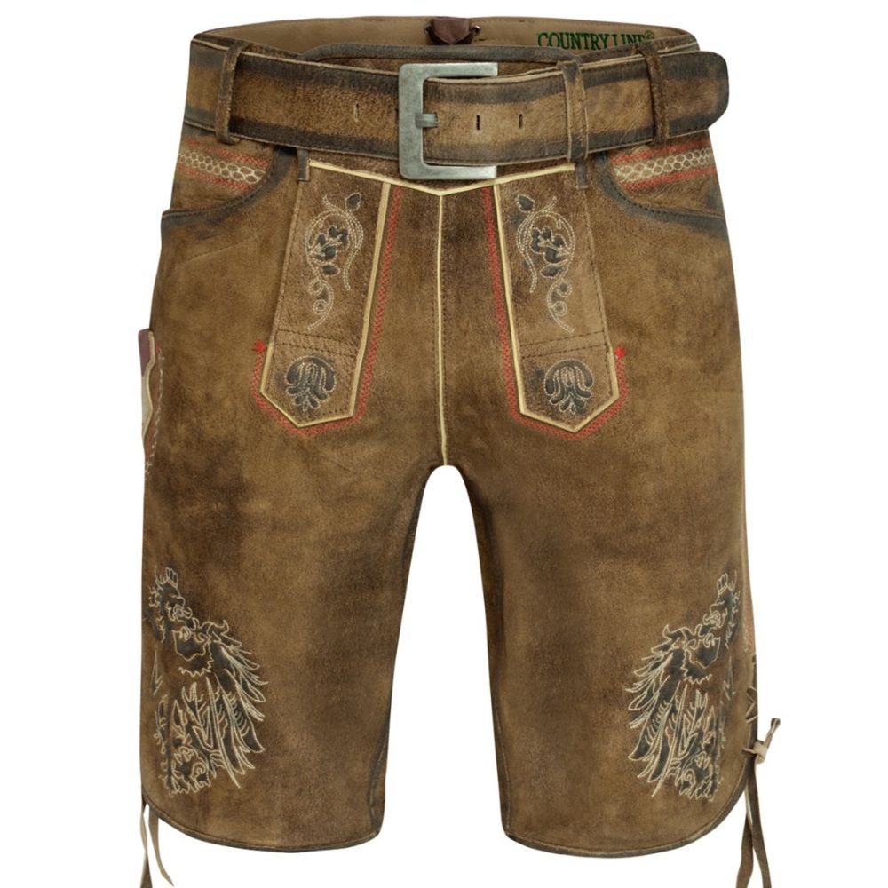 Authentic Traditional Lederhosen Austria in Brown