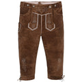 Bavarian Bundhosen Knee Breeches Medium Brown Men's