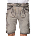 German Best Lederhosen Oliver Ash Grey For Sale