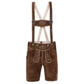 Lederhosen Men Short Dark Brown

