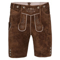 Short Traditional Lederhosen Medium Brown